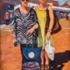 Plaza Shoppers 18x14 oil on linen
