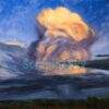 Storm over Galisteo - painting by Peter Dustrud