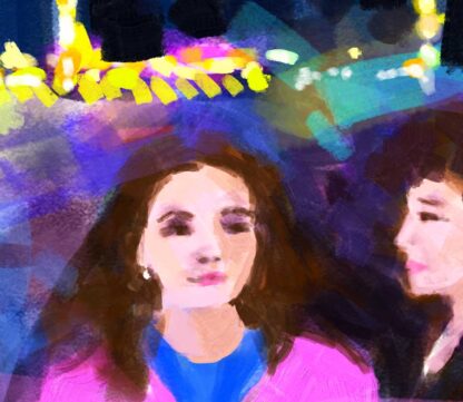 "After Midnight"  20X30 inch stretched canvas print with mirrored sides -  shipped flat - Image 3