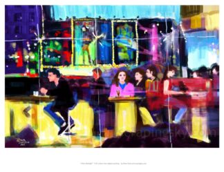 image: "After Midnight" - 7x10 inch fine art print from original digital painting by peter dustrud scrapingsky.com