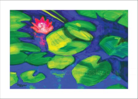 image: "Pond in Afternoon" by peter dustrud scrapingsky.com