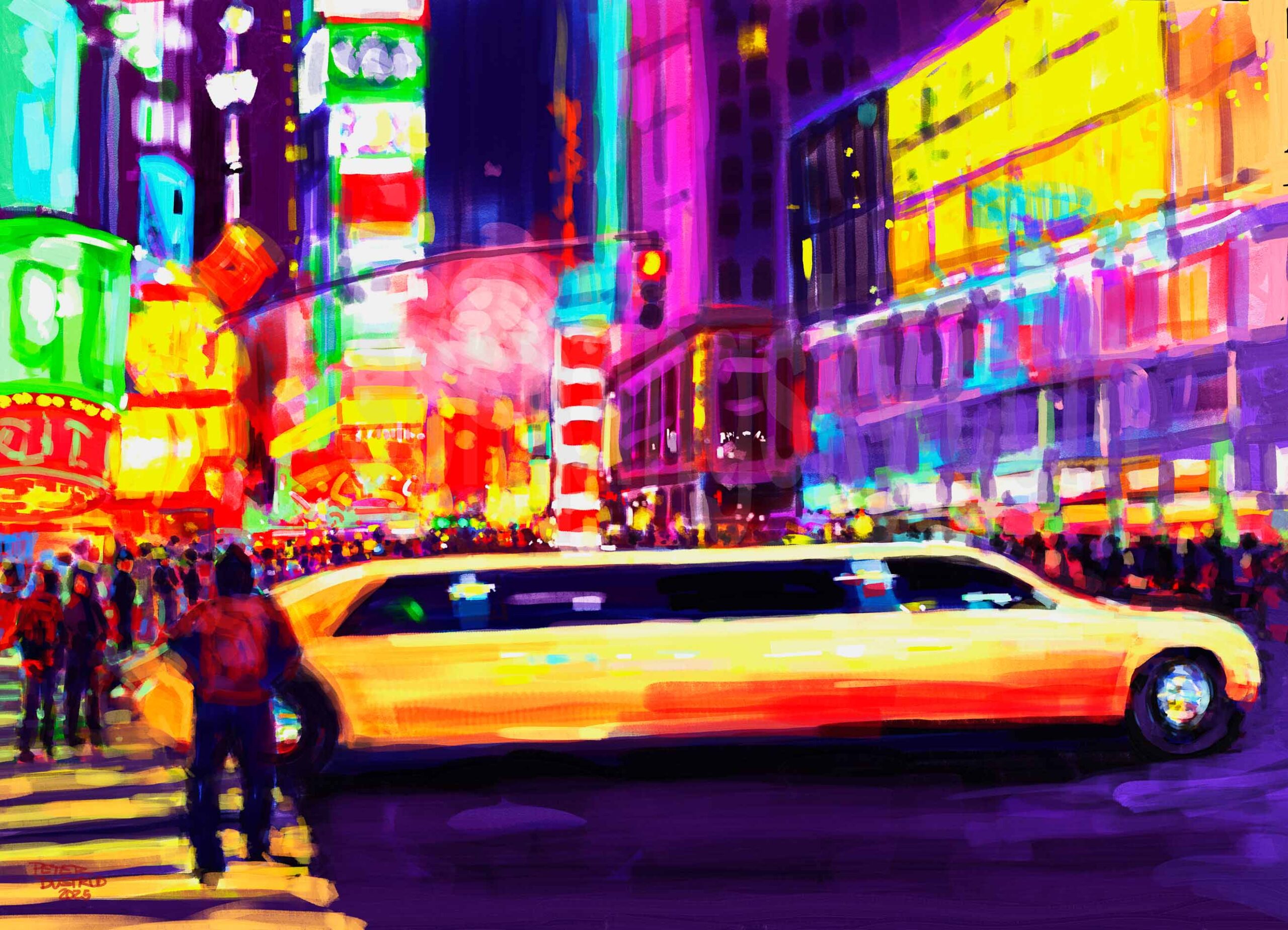 Stretch Limo NYC" digital original