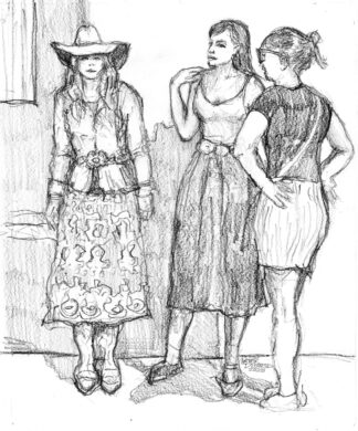 Klatchers - pencil by Peter Dustrud