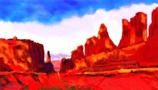 Arches NP digital ptg by peter dustrud scrapingsky.com